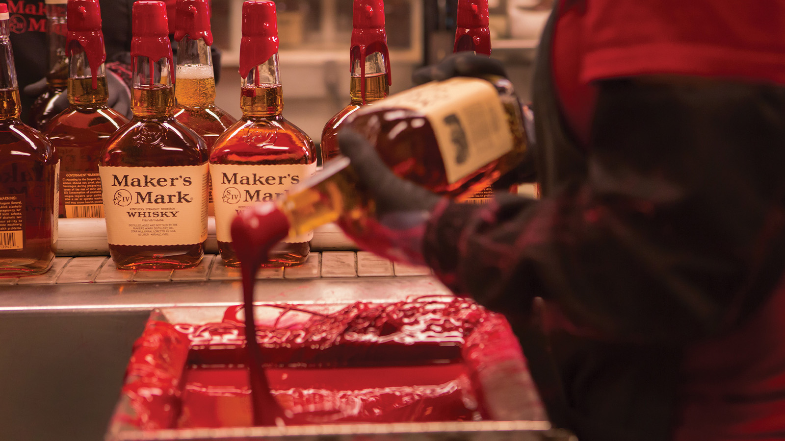 wax dipping on the line