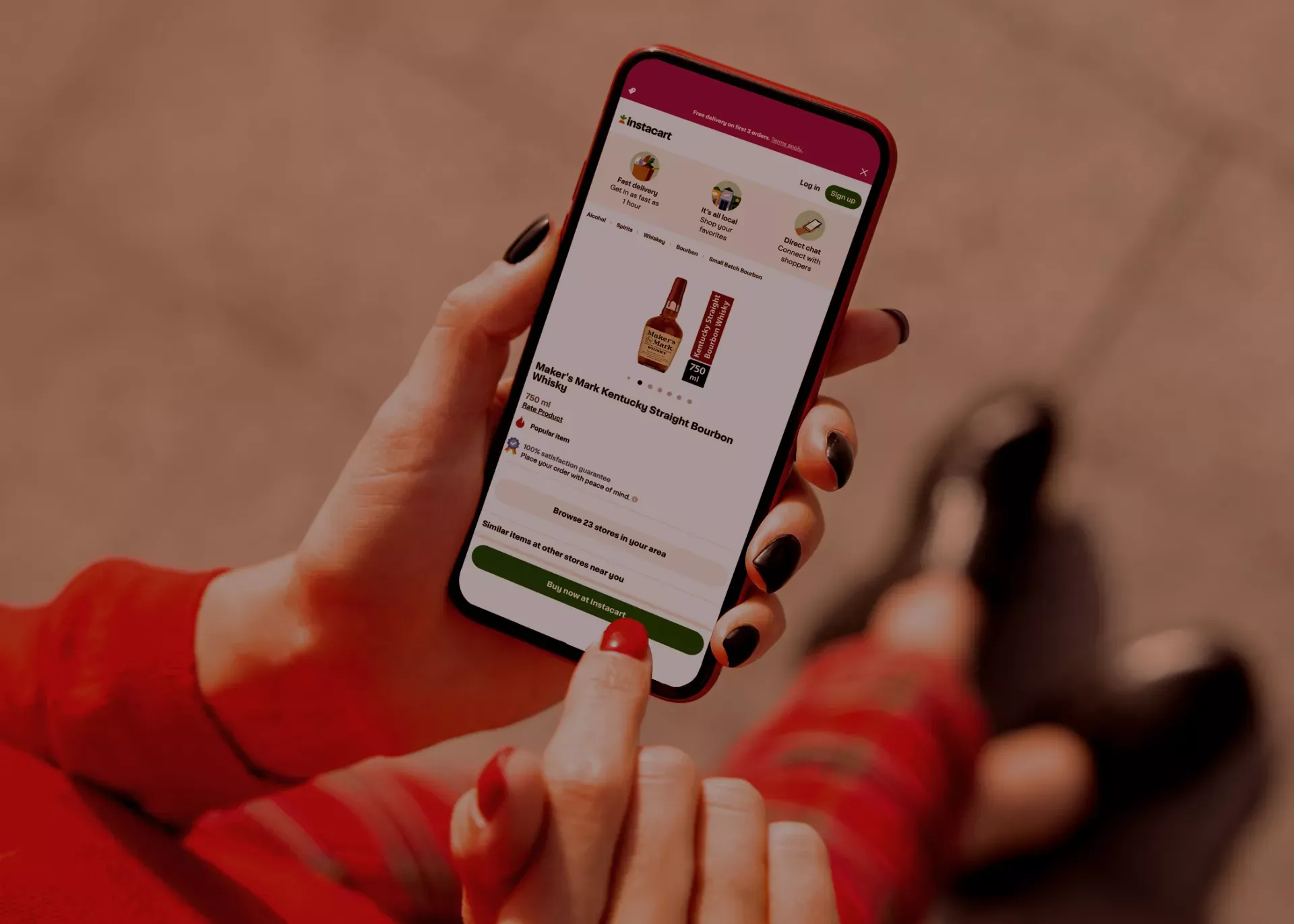 Buy Maker’s Mark bourbon on Instacart