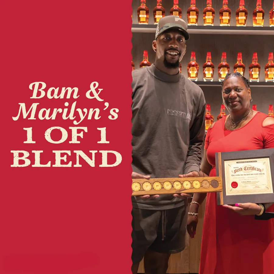 Maker’s Mark Bam & Marilyn’s 1 of 1 Blend birth certificate