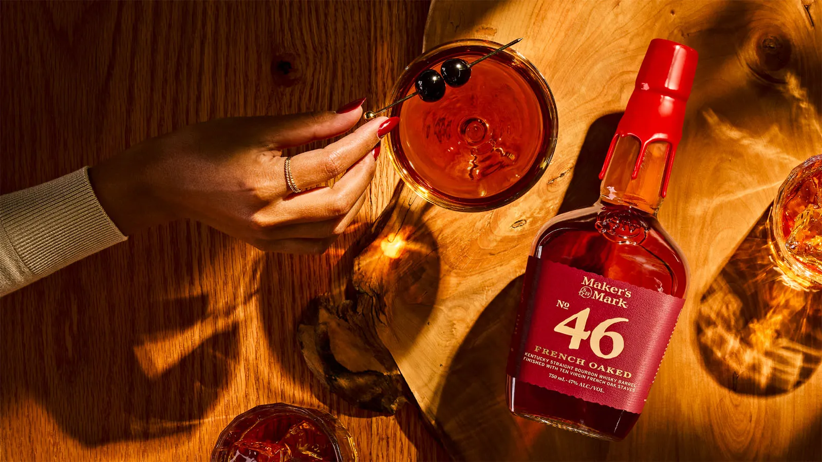 French oak bourbon 46 makers mark bottle
