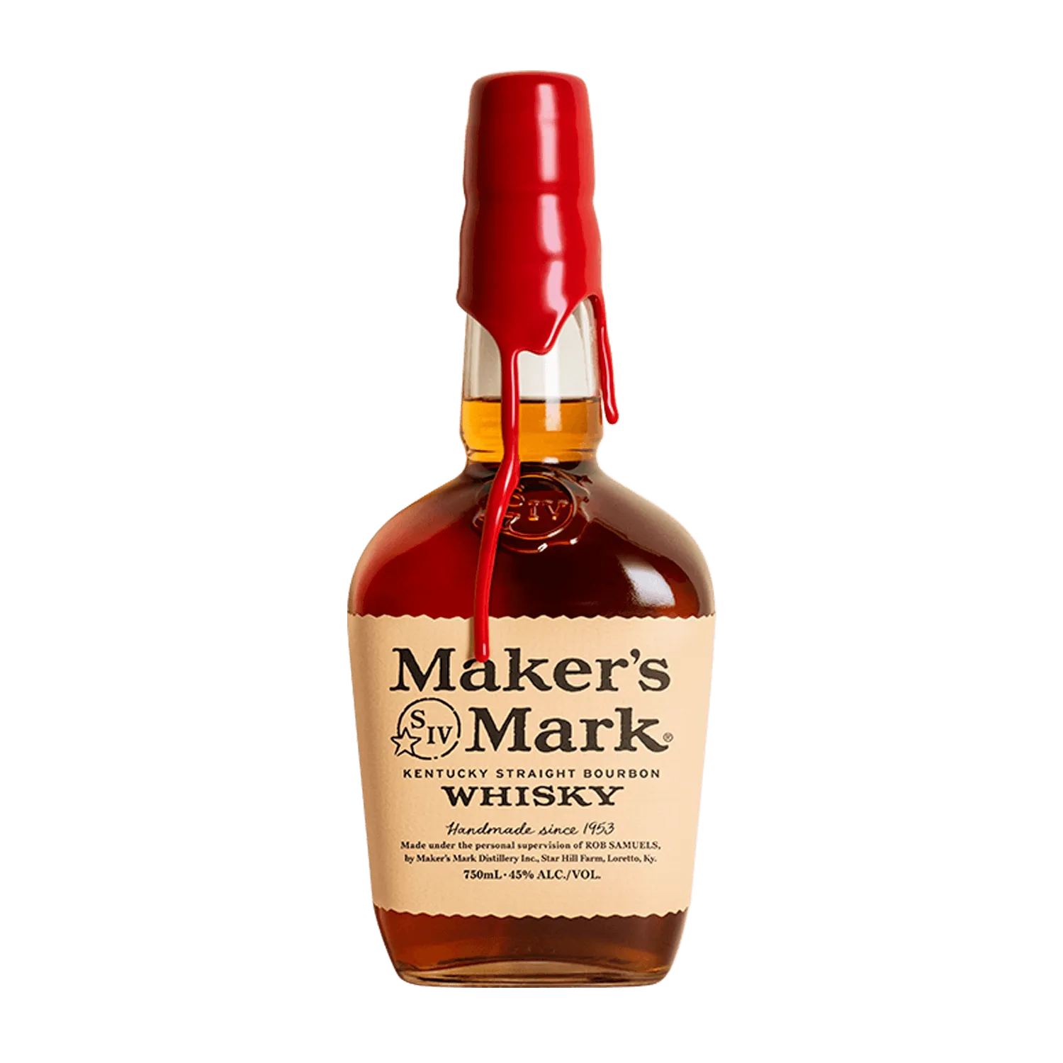 Maker's Mark Kentucky Straight Bourbon Whiskyのボトル画像