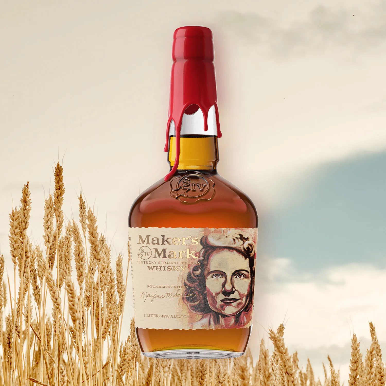 margie foundation makers mark bottle