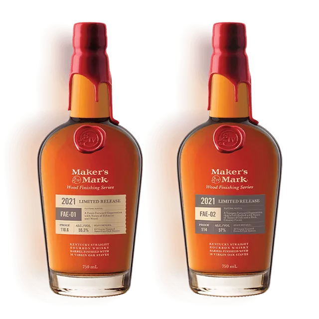 A photo of Maker’s Mark 2021 Limited Release: FAE-01 & 2021 Limited Release: FAE-02